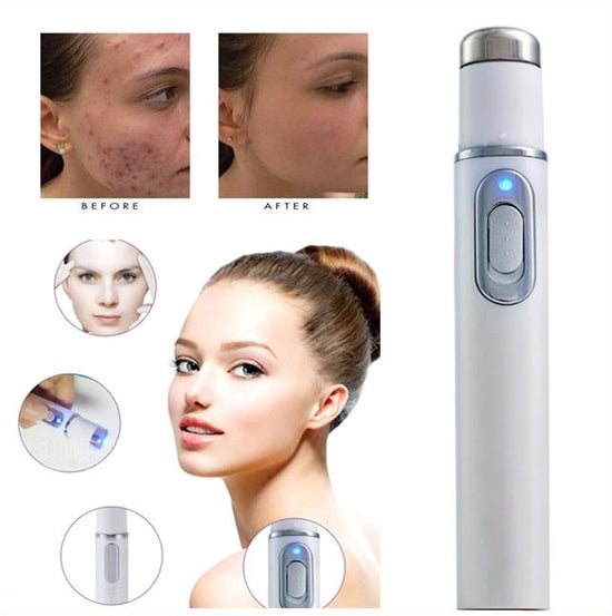 Stylo de luminothérapie rouge et bleu