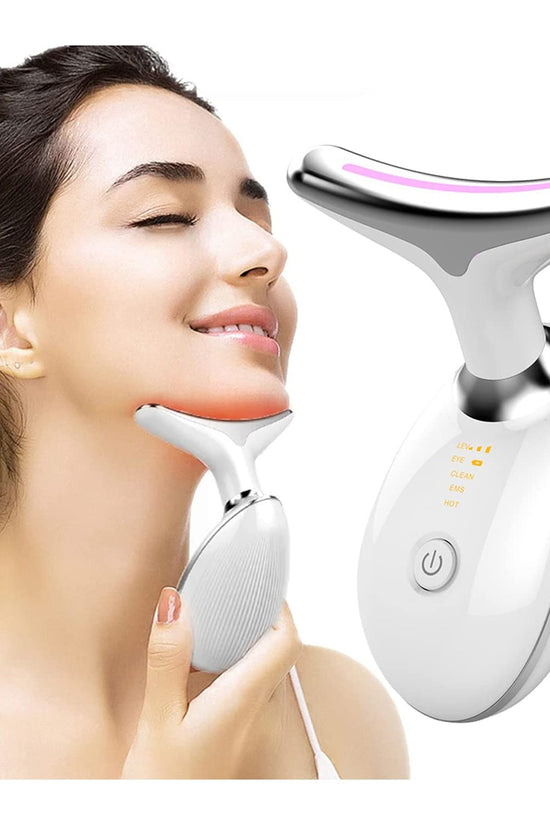 Masseur du cou et du visage à micro-courant